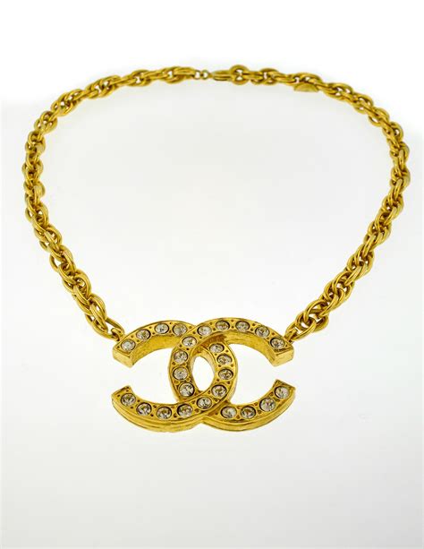 chanel logo necklace fake|authentic vintage chanel jewelry.